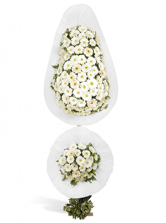 Beyaz Soft Görünümlü Çelenk